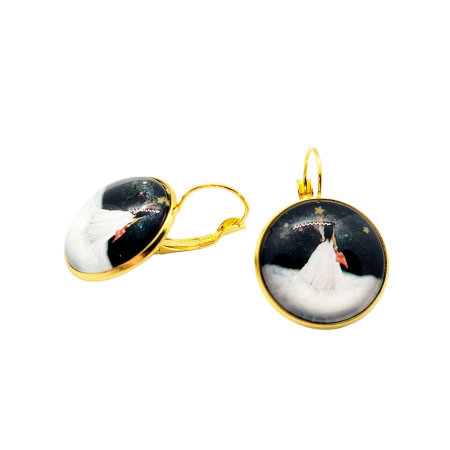 EARRINGS GOLD GIRL WITH STAR
